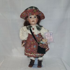 The Vanessa Ricardi Vintage Doll Collection Porcelain Doll 1999 Limited 18"